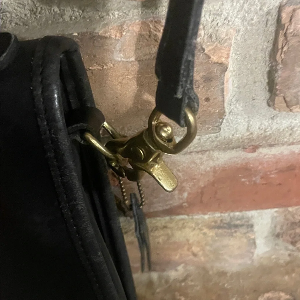 Vintage Coach Station Bag 5130 Black USA 1990 - Picture 11 of 12